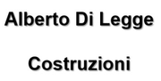Black text reading “Alberto Di Legge” above “Costruzioni” on a white background