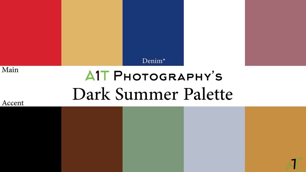 A picture of a dark summer palette for photography