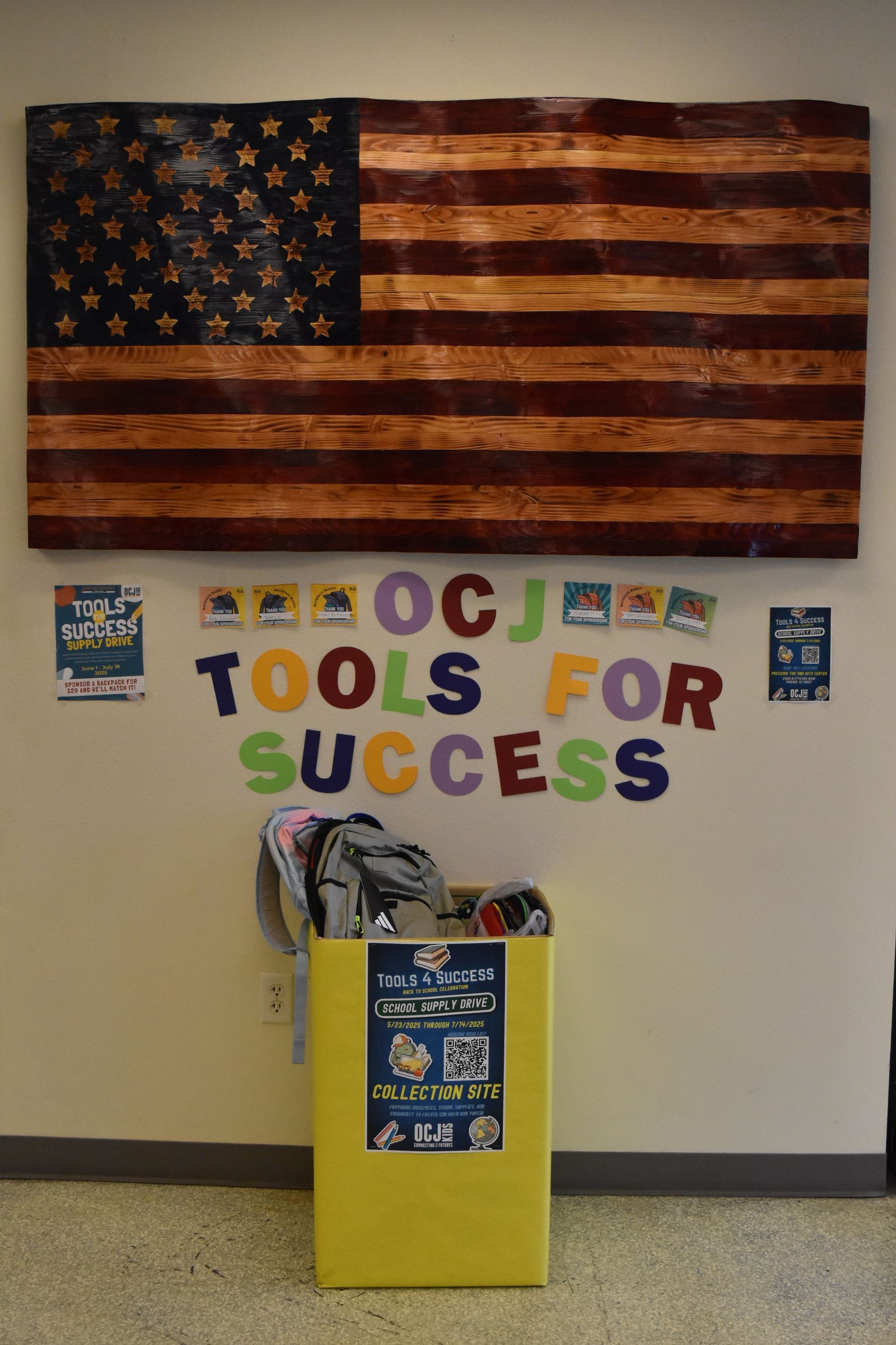 OCJ Tools for Success School Supply Drive