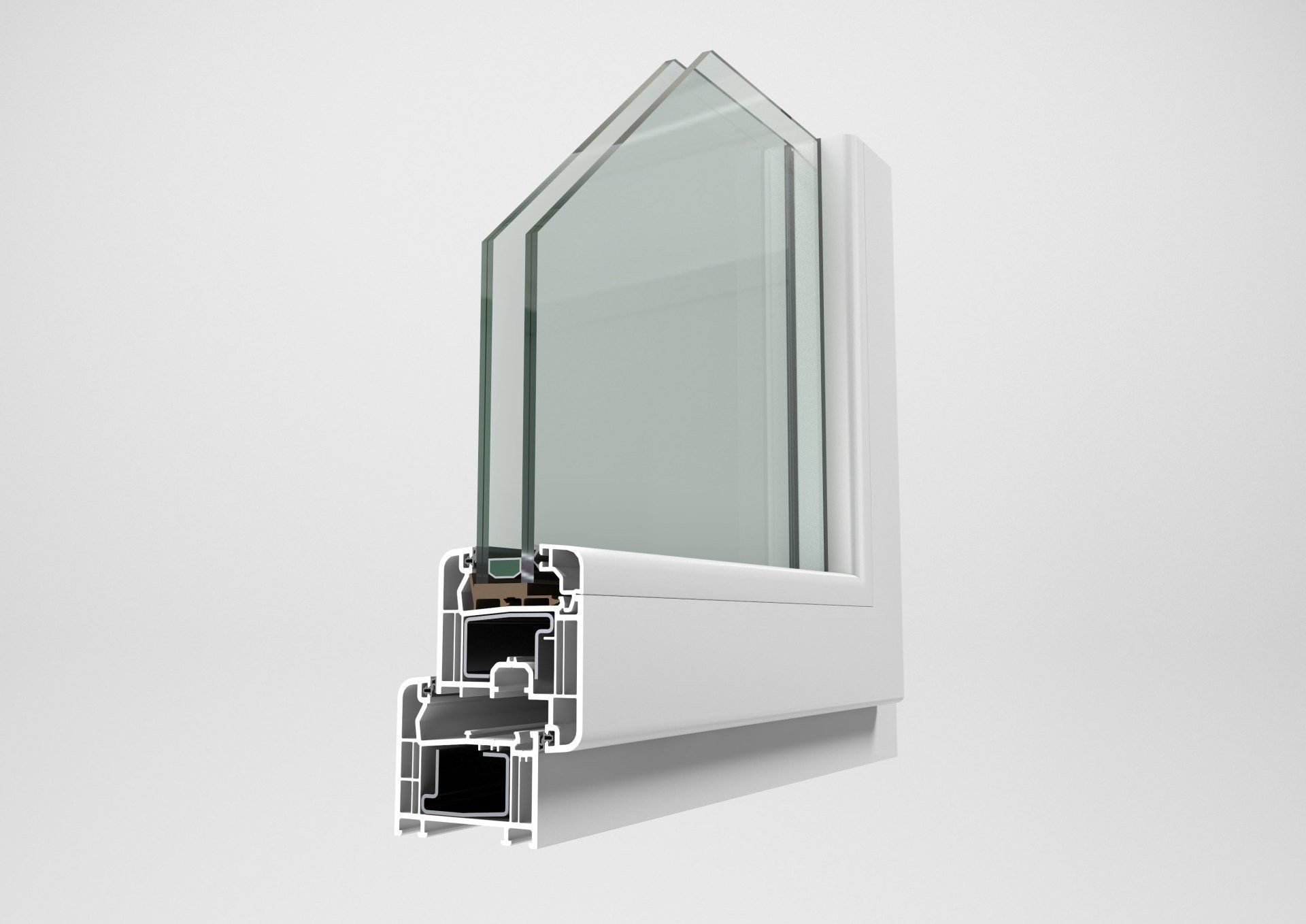 sezione infisso a taglio termico