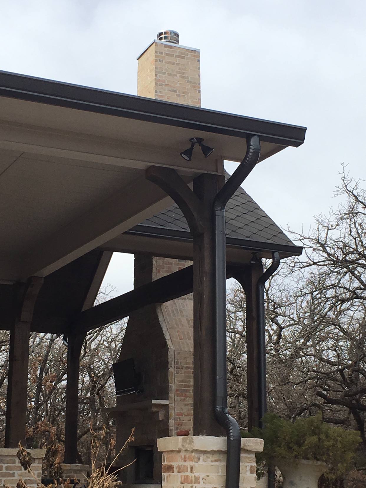 Closer Look Of Gutter— Oklahoma City, OK — A-Plus Seamless Guttering LLC