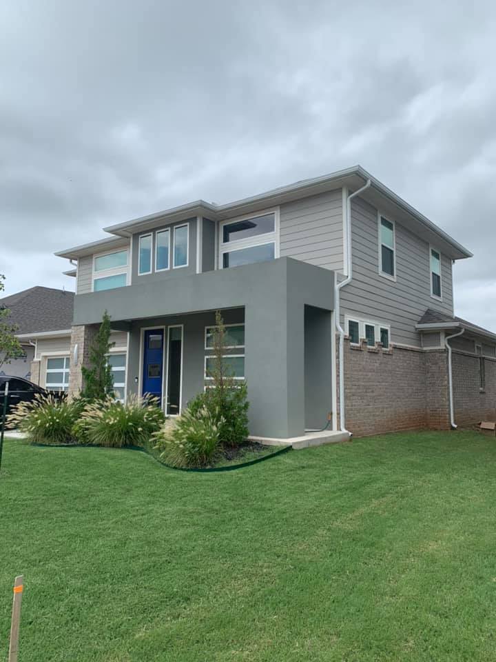 Modern Pretty House — Oklahoma City, OK — A-Plus Seamless Guttering LLC