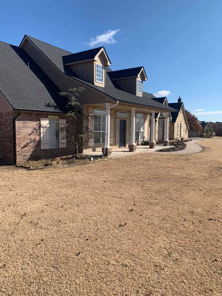Sideview Of Big House — Oklahoma City, OK — A-Plus Seamless Guttering LLC