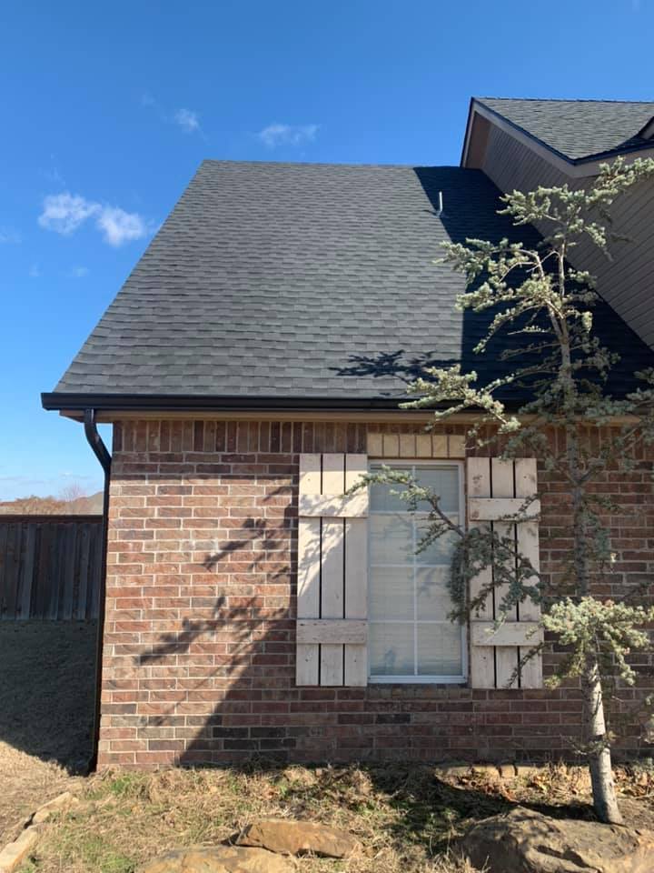 Simple Modern House — Oklahoma City, OK — A-Plus Seamless Guttering LLC