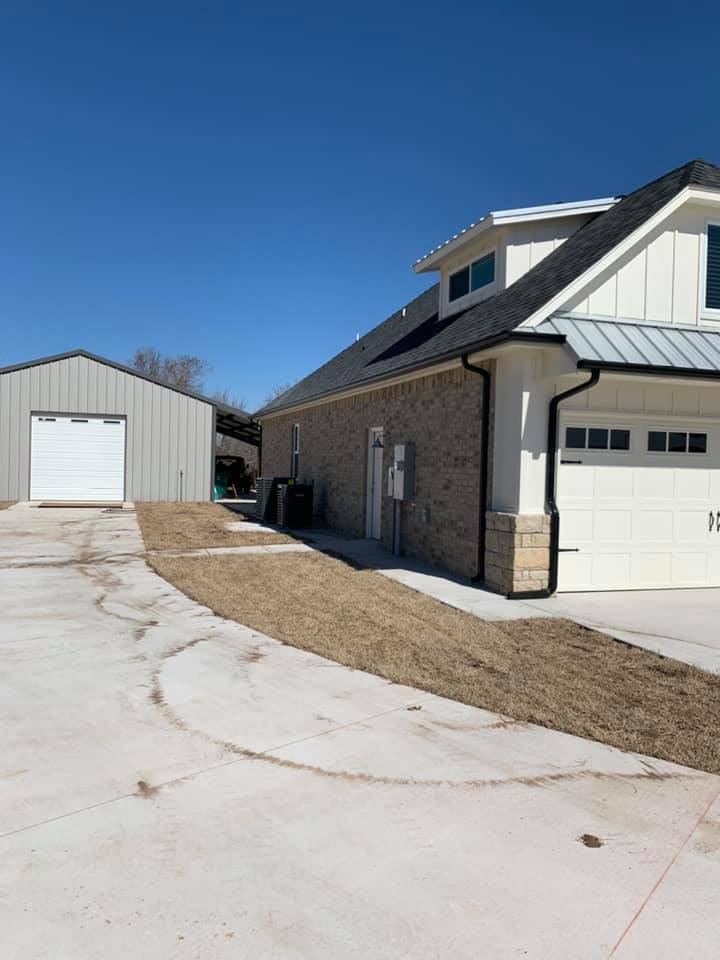 House With Storage — Oklahoma City, OK — A-Plus Seamless Guttering LLC