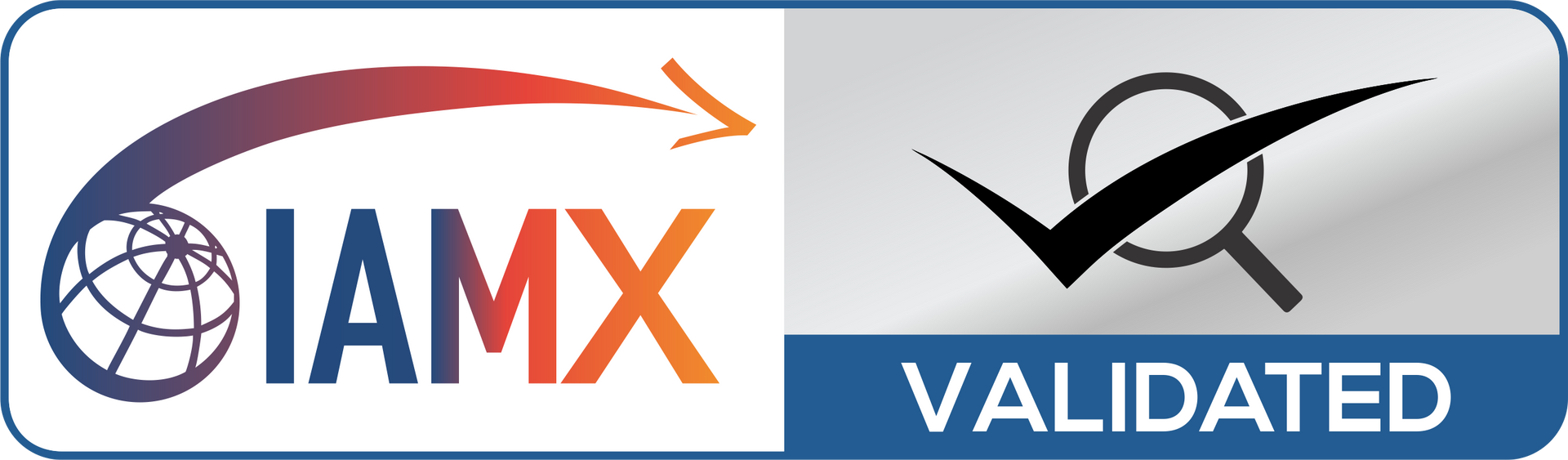 IAMX Validated badge - The Mover Group IAM certified international moving company London diplomatic 