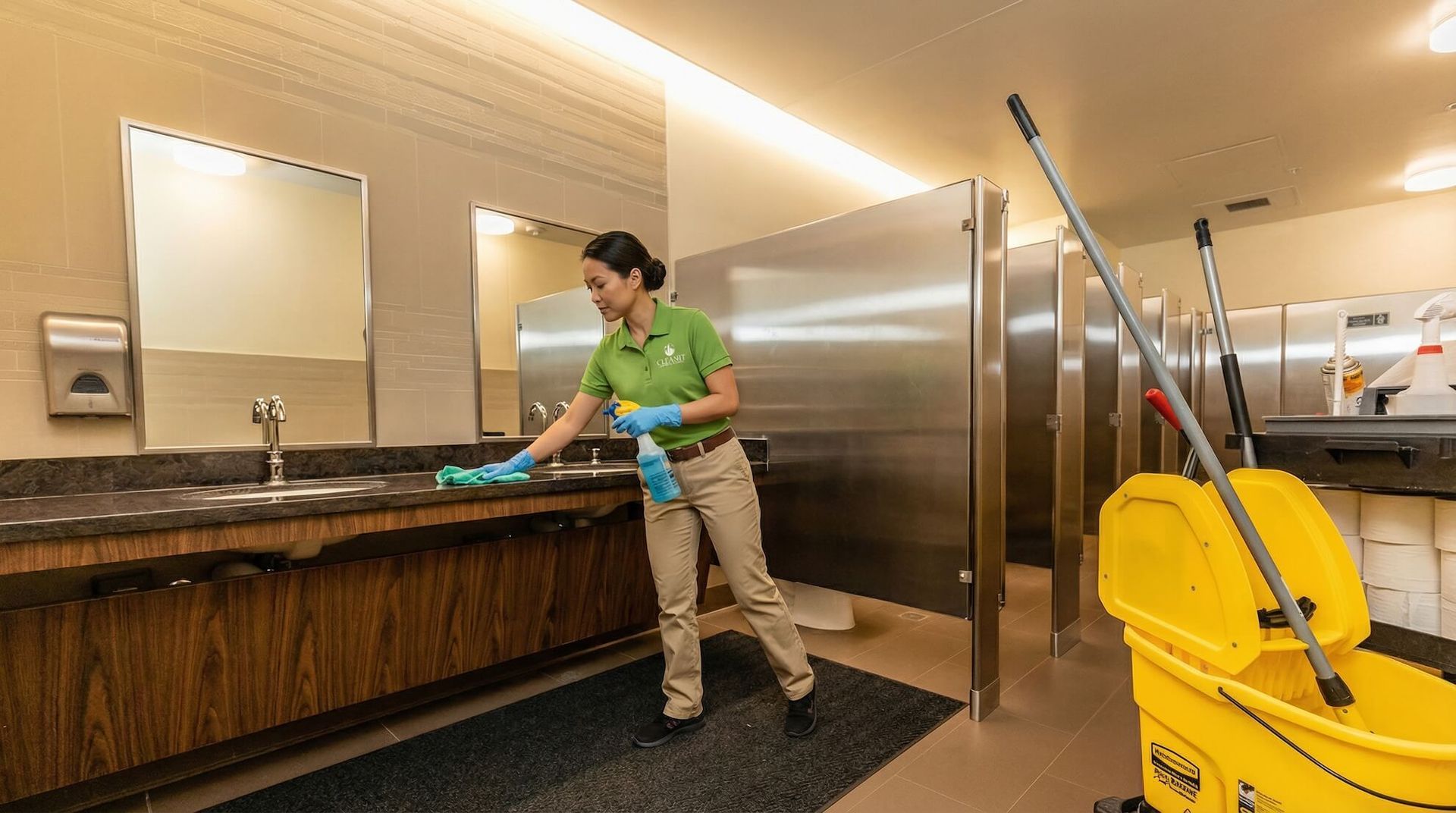 Cleaning Restrooms