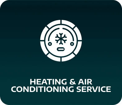 Icon for heating and air conditioning service; white snowflake symbol inside a circular design. | Louis Garage, Inc.
