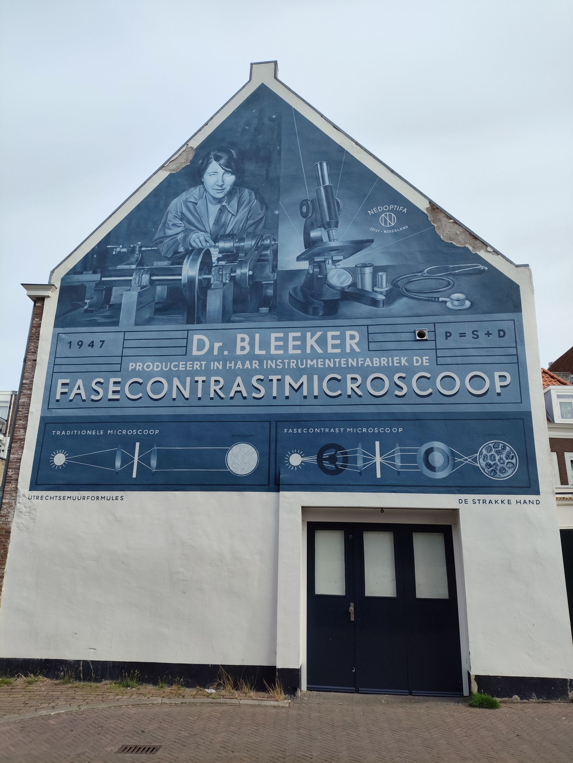 Muurkunst Universiteit Utrecht dr Bleeker