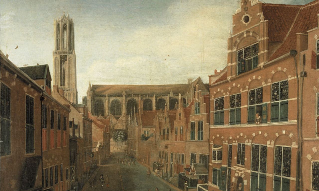 Domtoren en Domkerk voor de storm van 1674