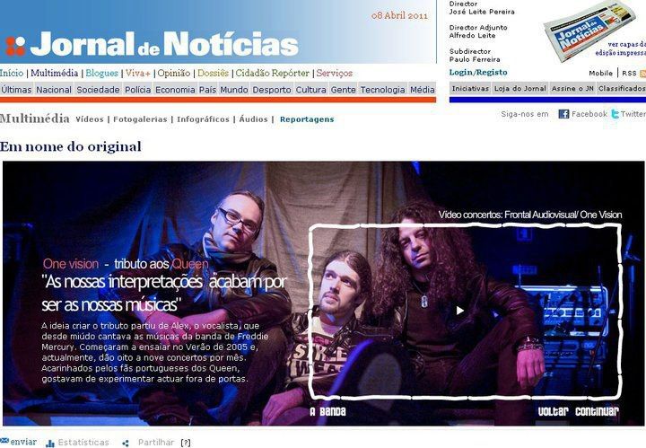One Vision no Jornal de Noticias