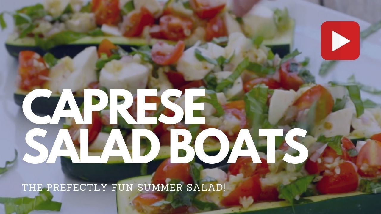 caprese salad boats