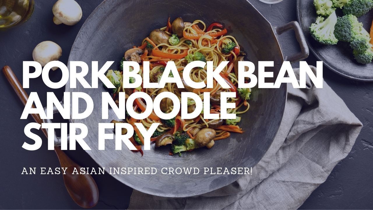 Pork Black Bean Noodle Stir Fry