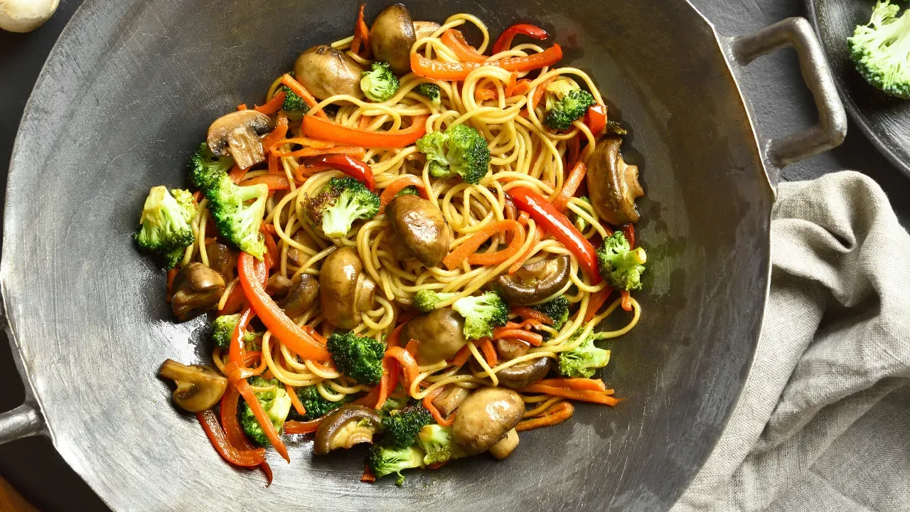Pork Black Bean Noodle Stir Fry