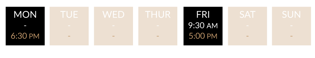 Class dates at Revolve Fitness