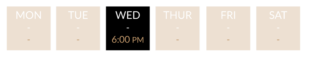 Class dates at Revolve Fitness