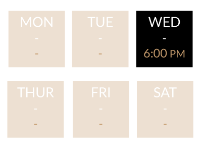 Class dates at Revolve Fitness