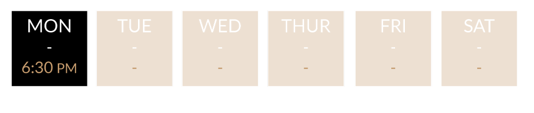 Class dates at Revolve Fitness