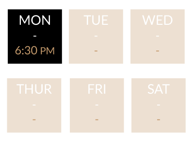 Class dates at Revolve Fitness