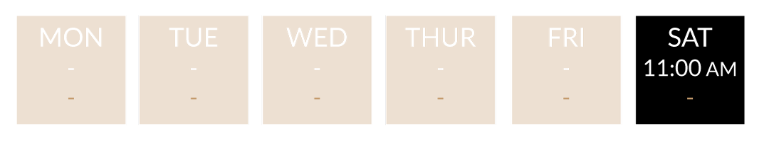 Class dates at Revolve Fitness