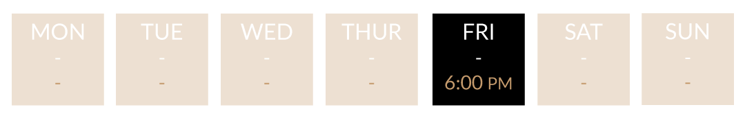 Class dates at Revolve Fitness