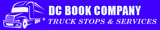 A logo for dc book company truck stops and services