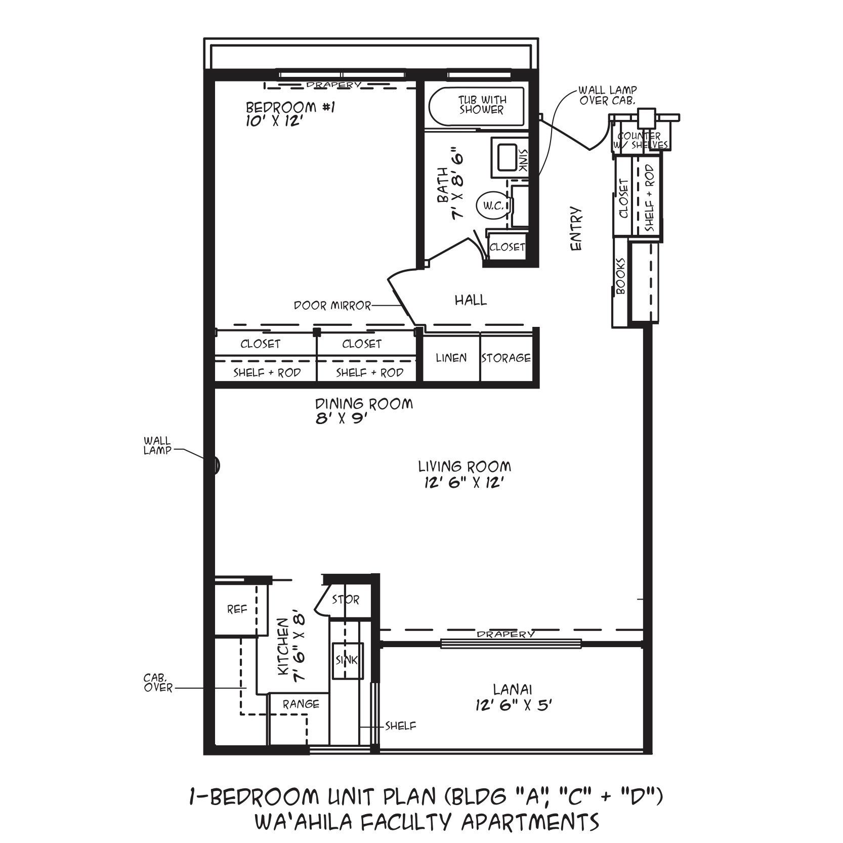 1-Bedroom Unit Plan
