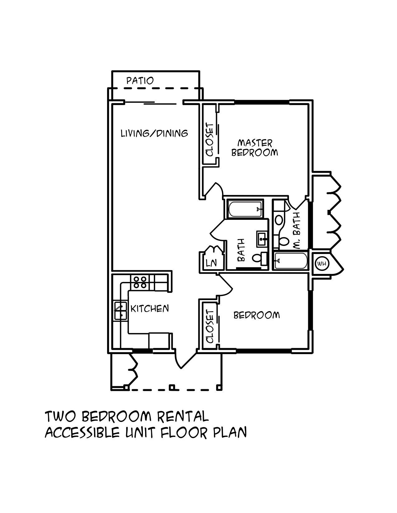 2 Bedroom Accessible Unit