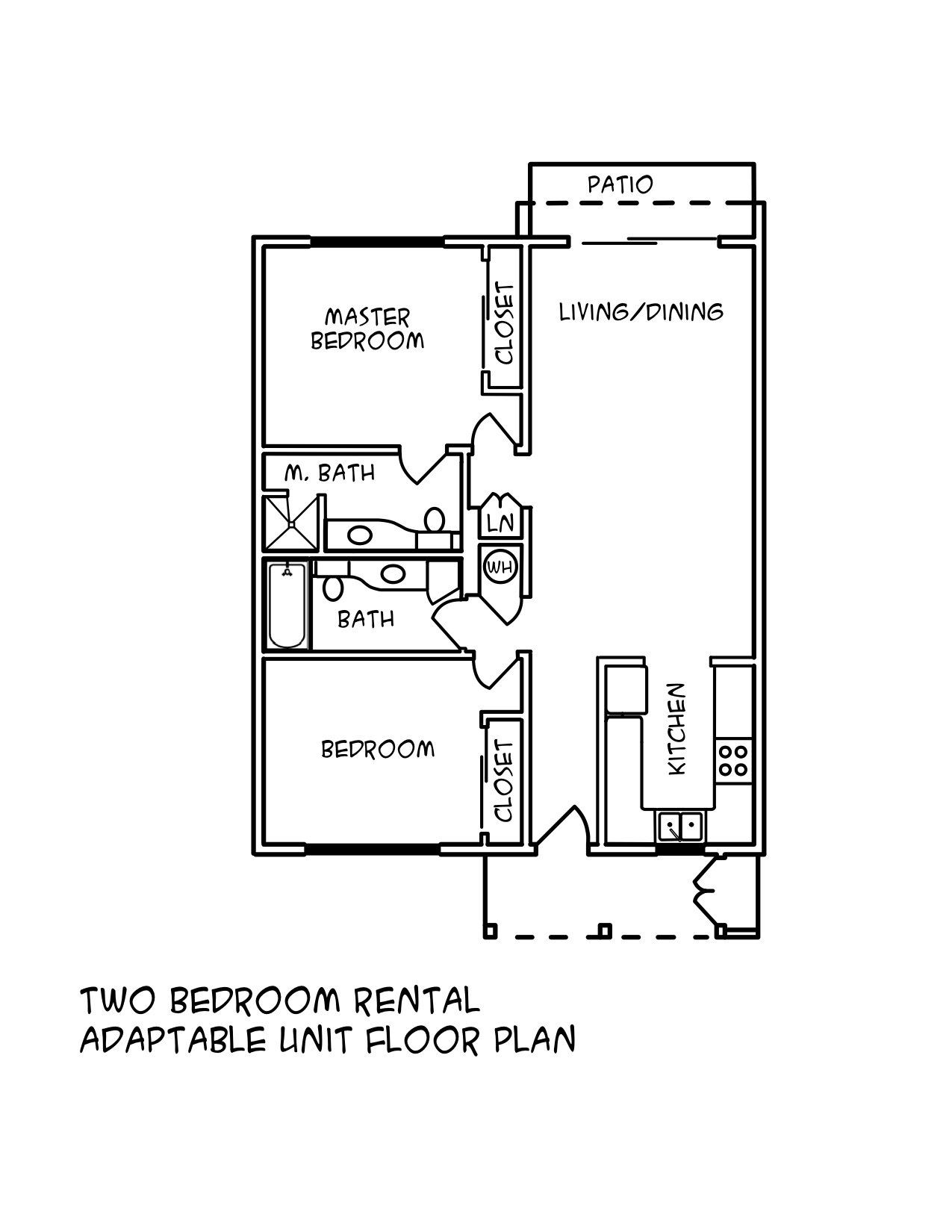 2 Bedroom Adaptable Unit