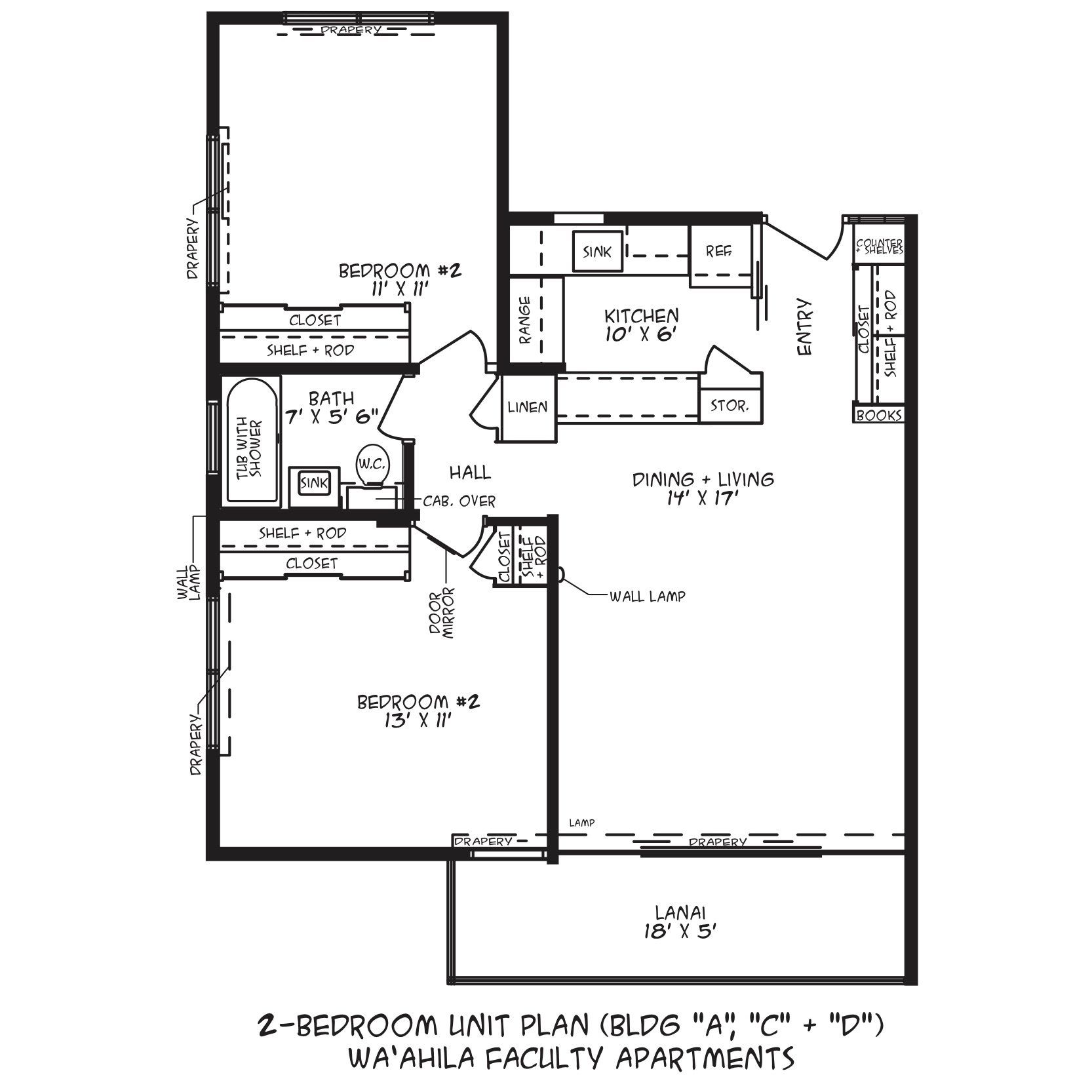 2-Bedroom Unit Plan