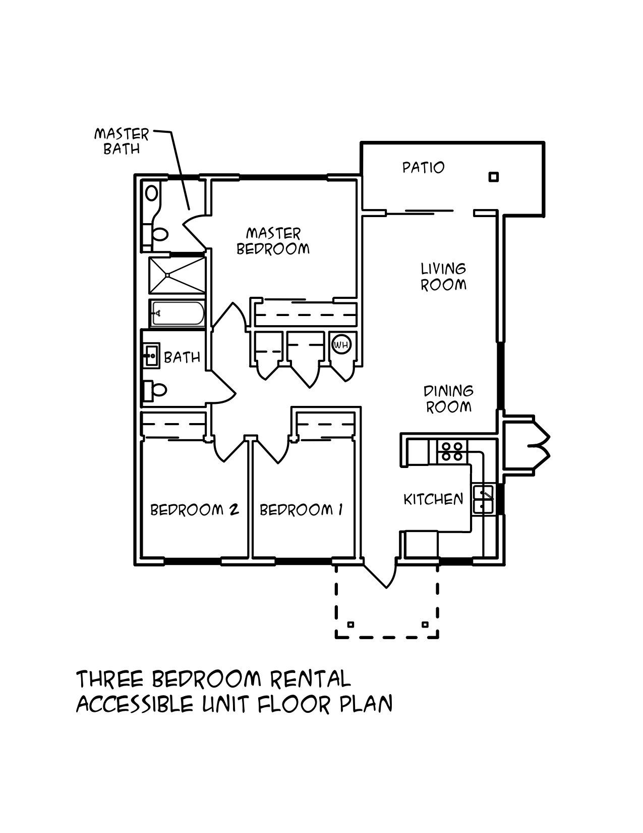 3 Bedroom Accessible Unit