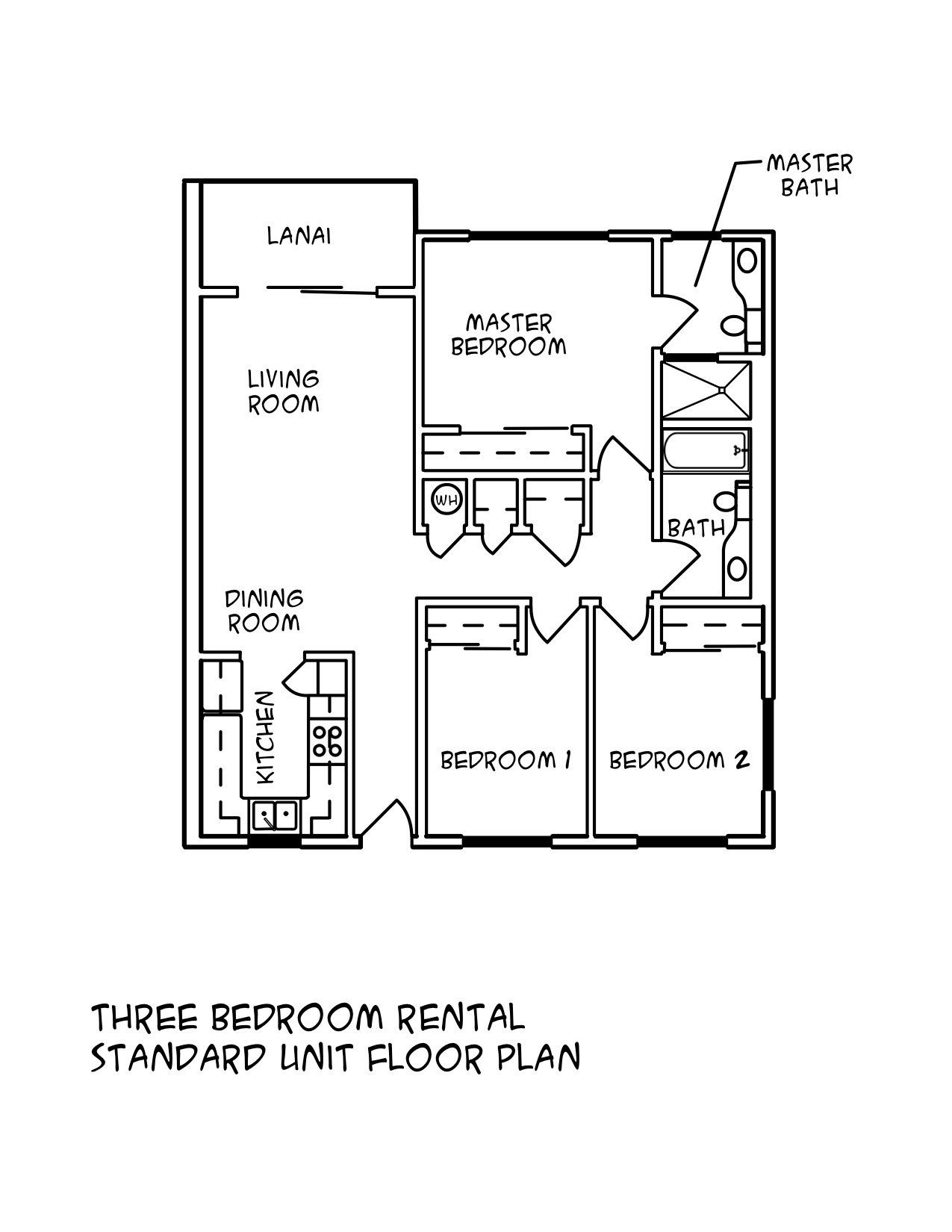 3 Bedroom Standard Unit