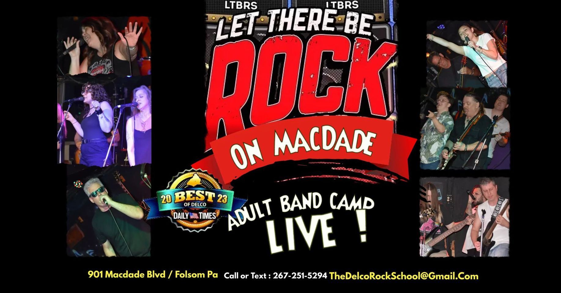 Let There Be Rock on MacDade, the best music school in Delco Adult Band Camp