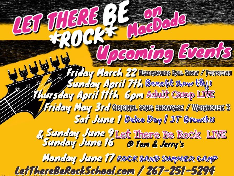 Let There Be Rock on MacDade | Upcoming Events 