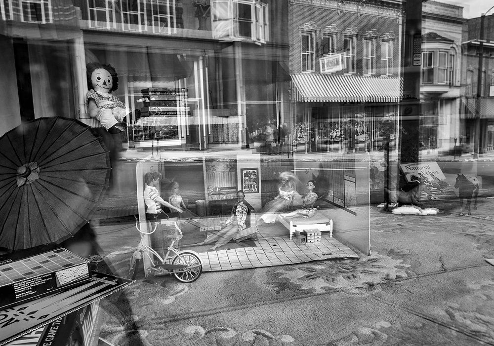 barbies playhouse vintage store window