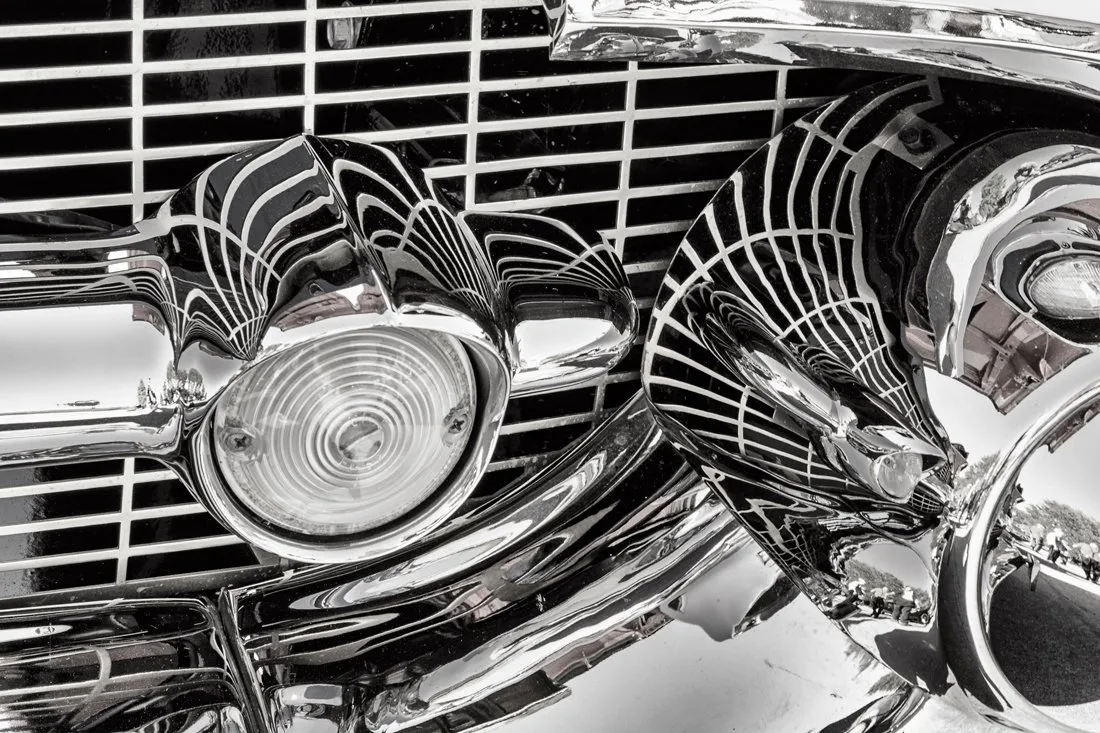 car grill reflection