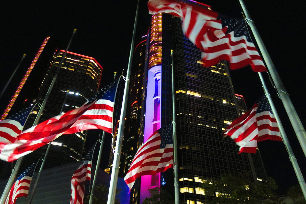detroit flags