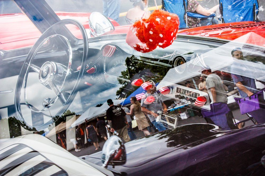 Road Rocket Rumble 2015 window reflections