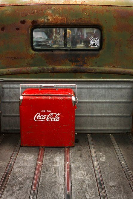 Coke Box in Rat Rod truck