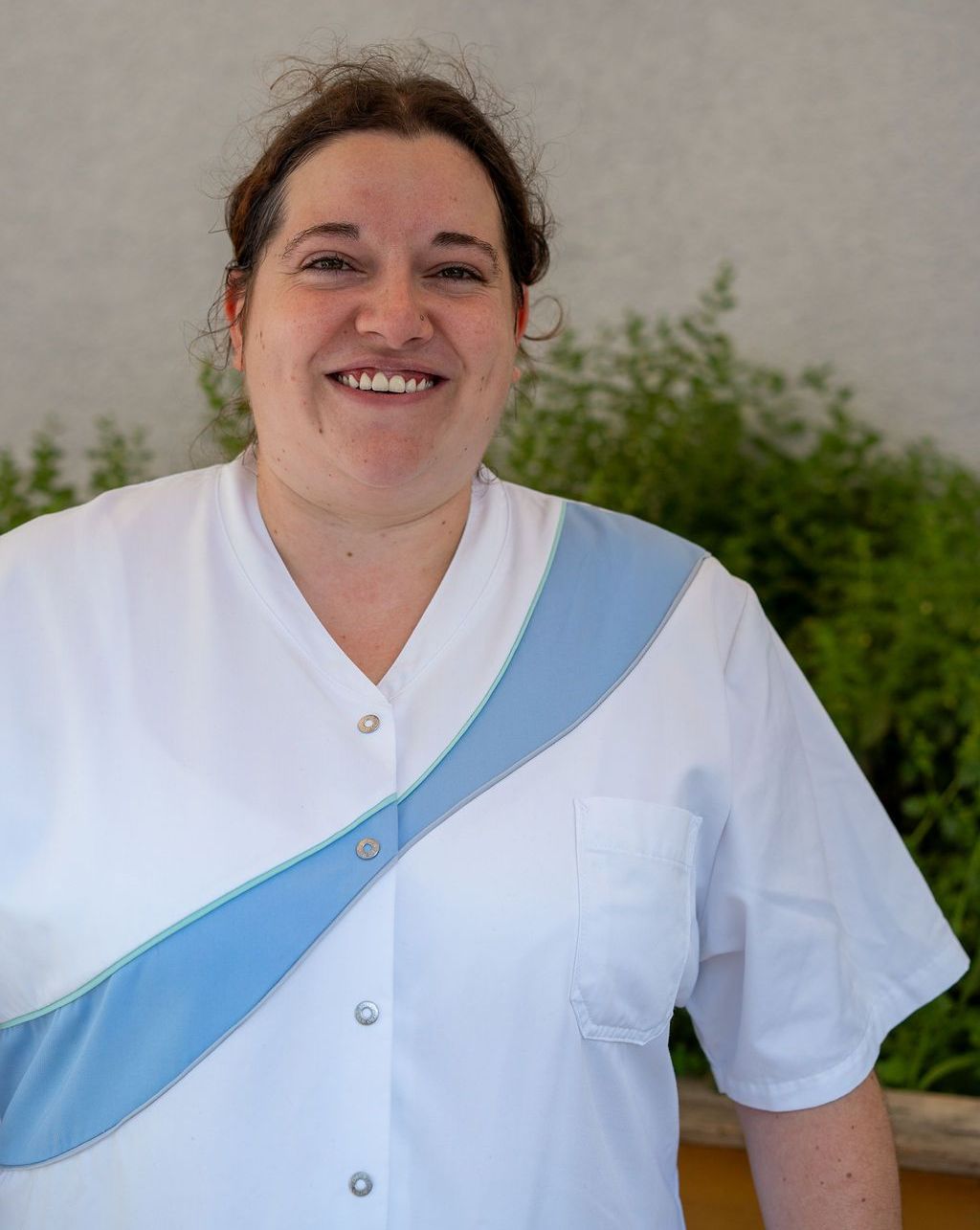 Carina Uhrig ist Pflegefachkraft bei der Sozialstation Rastatt