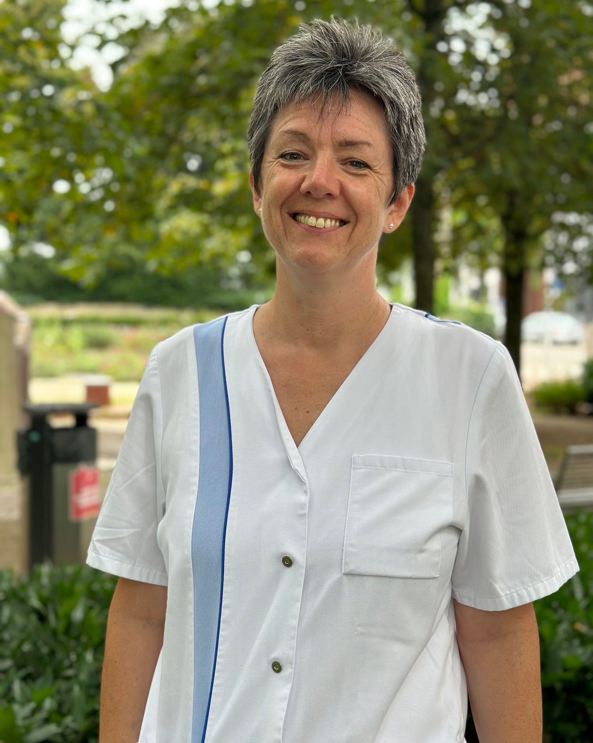 Petra Muller ist Pflegefachkraft bei der Sozialstation Rastatt