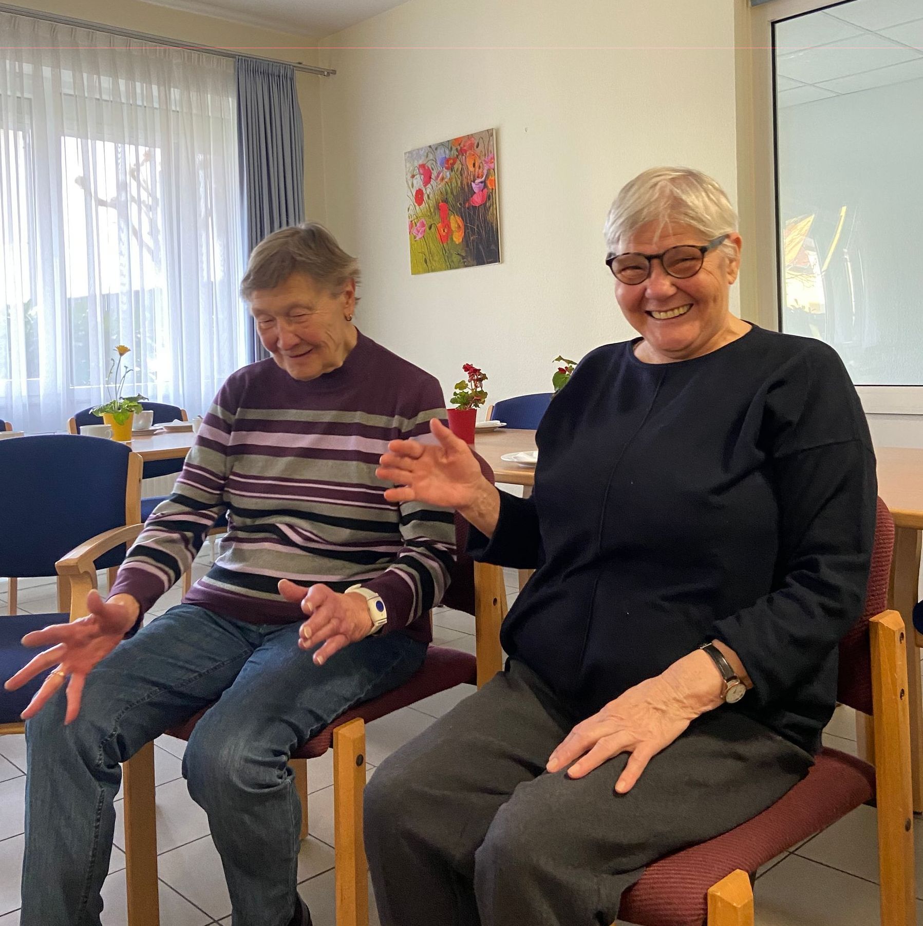 Gute Stimmung in unserem Betreuungscafe Elli
