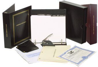 binders, files, certificate