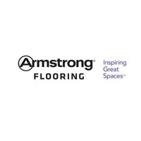 Armstrong Flooring logo with the brand name and slogan 