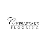 Logo for Chesapeake Flooring; elegant cursive 