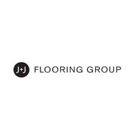 J+J Flooring Group logo: black circle with 