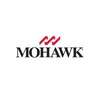 Mohawk logo: Red zigzag symbol over black 