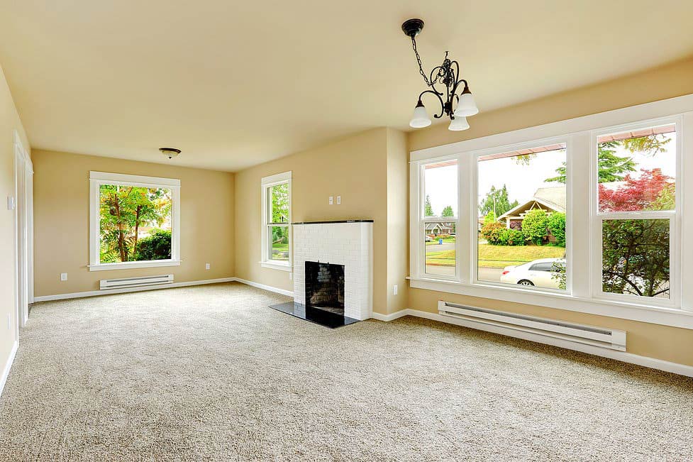residential carpeting in living room