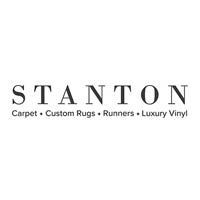 Stanton logo: brand name above list of products including carpet, rugs, and vinyl.