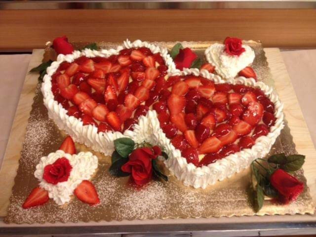 heart-shaped cakes